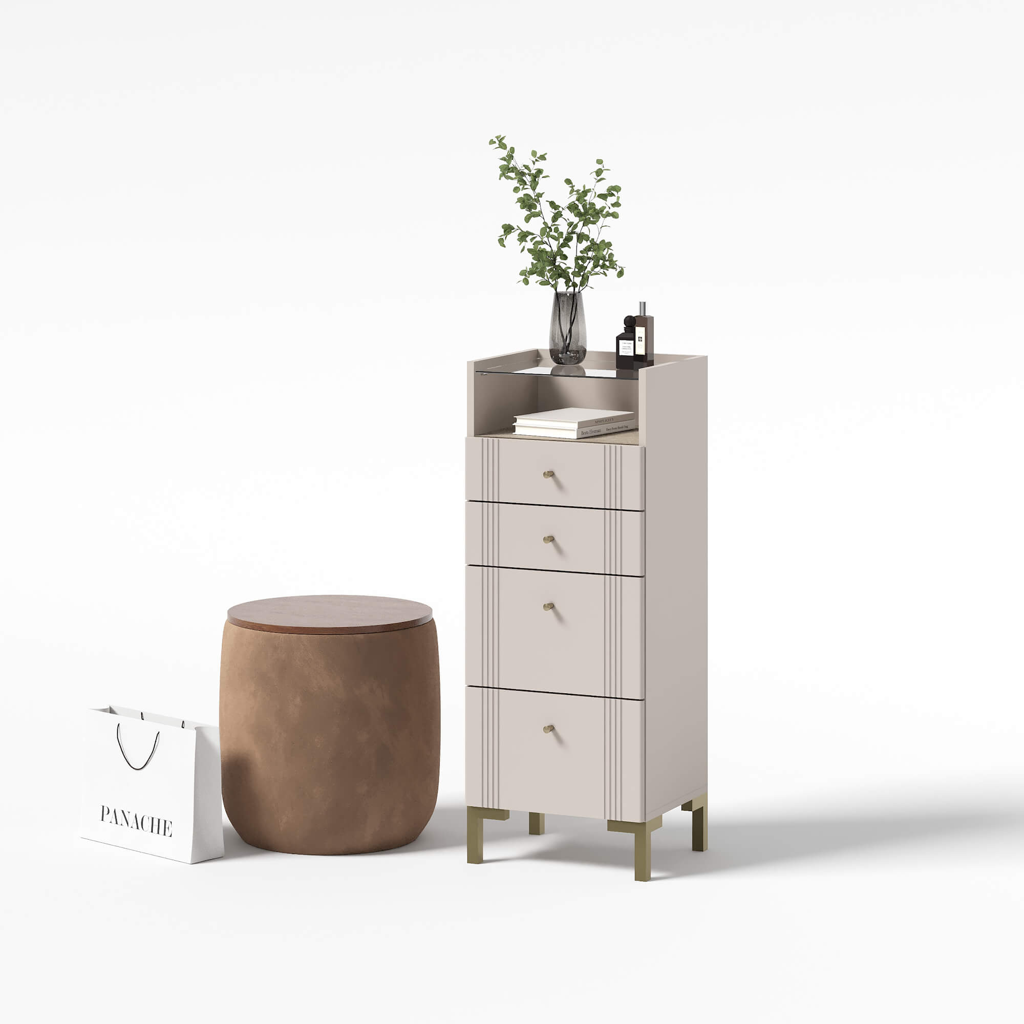 МС "Одетта" Комод 4 ящика (КМ2)