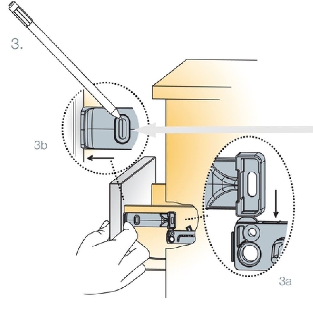 Доводчик для ящика ш.200-600мм