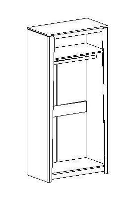 Мальта спальня Шкаф 2 дв Дуб Винтерберг