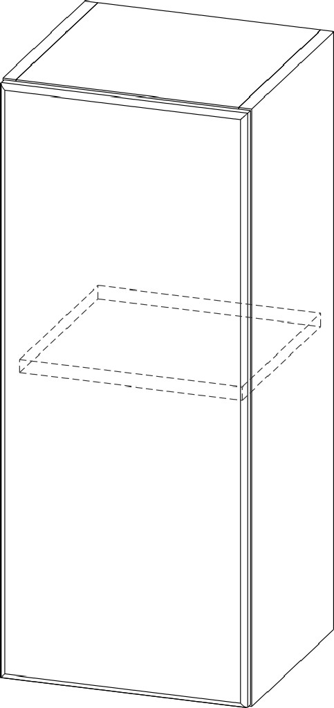 Шкаф навесной "Вельвет" Ш300/720