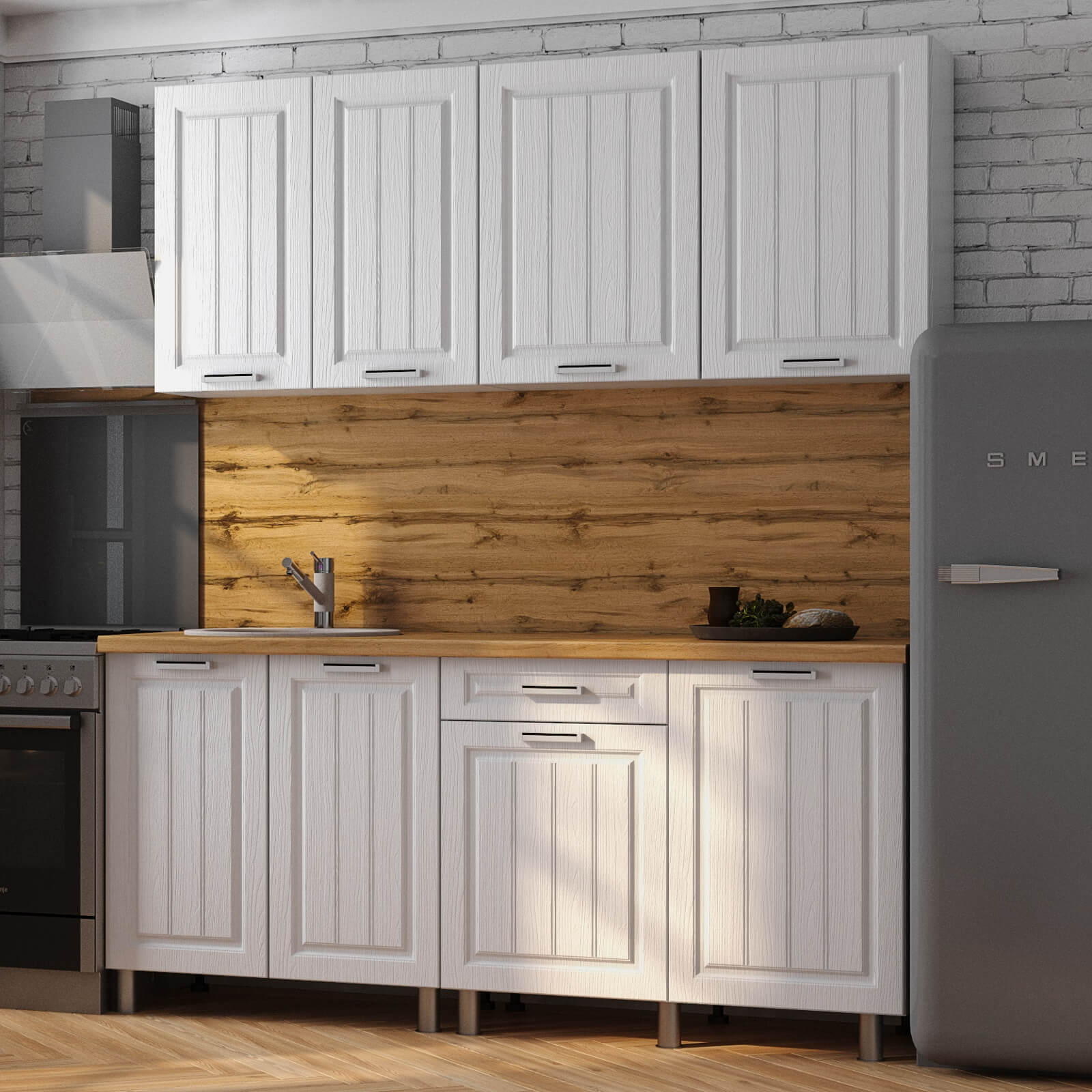 "Луксор Готовое решение" 1,8 м белый/клен белый/клен белый