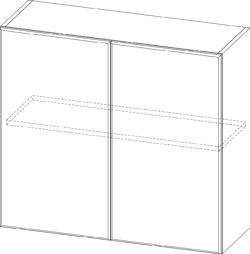 Шкаф навесной "Вельвет" Ш800/720