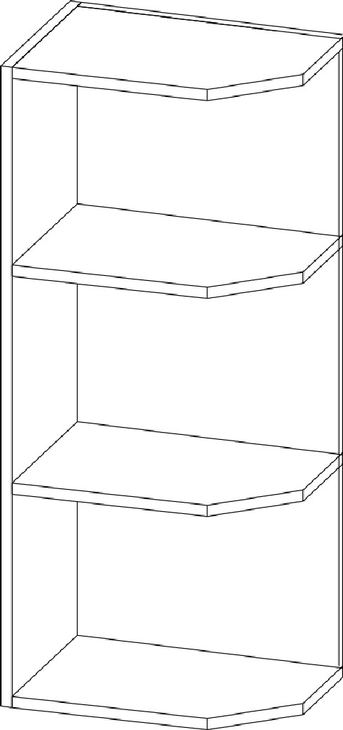 Шкаф торцевой Ш400т/912