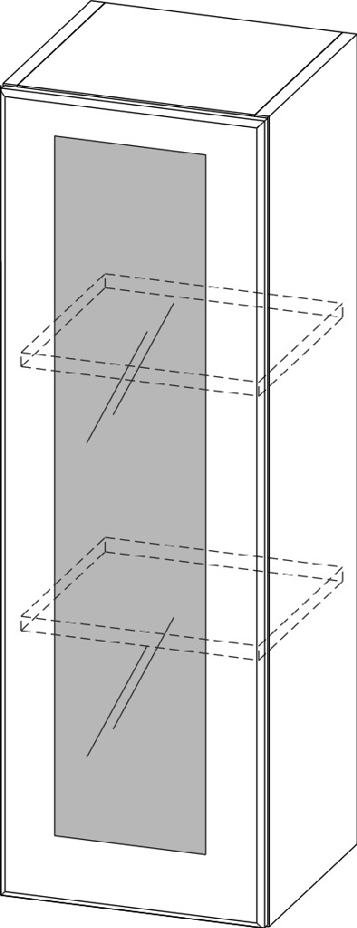 Шкаф навесной "Прованс" Ш300с/912