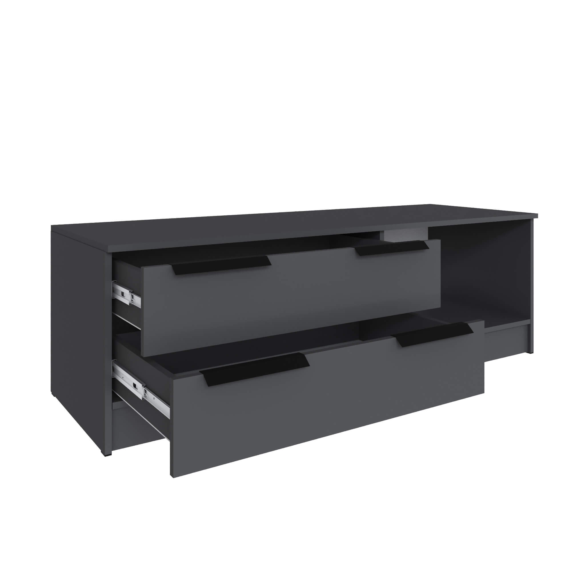 Гостиная Мадрид Тумба ТВ (1,5) графит серый