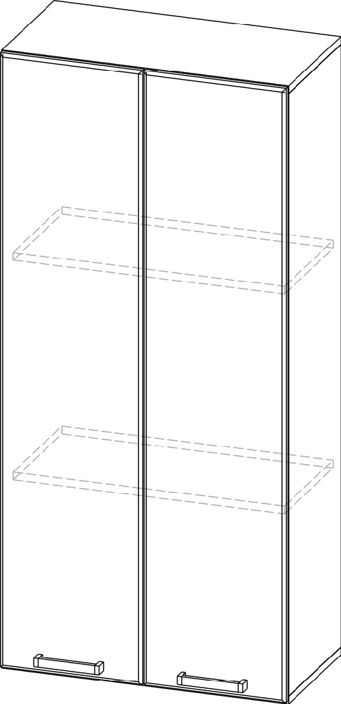 Пенал-надстройка "Вельвет" ПН600/720