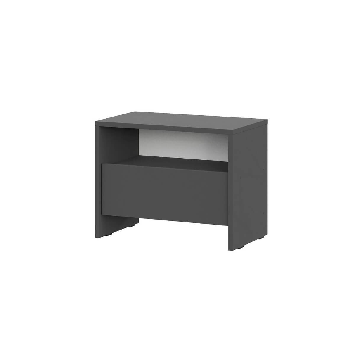 МС "Камелия 1" Тумба прикроватная (Серия 2) Графит серый
