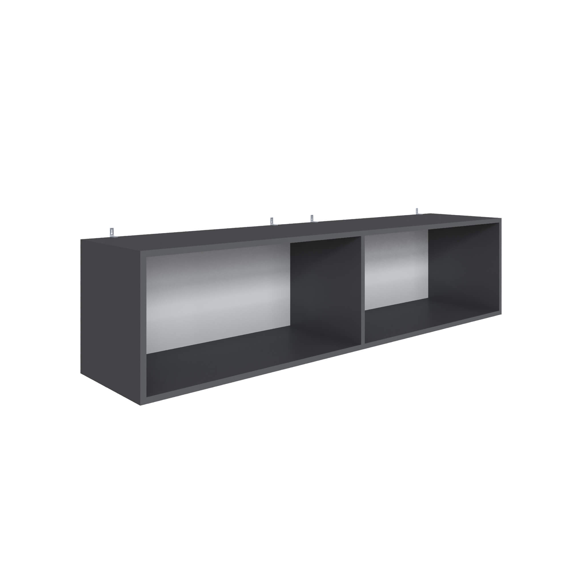 Гостиная Мадрид Полка навесная ПН-4 (1,5) графит серый