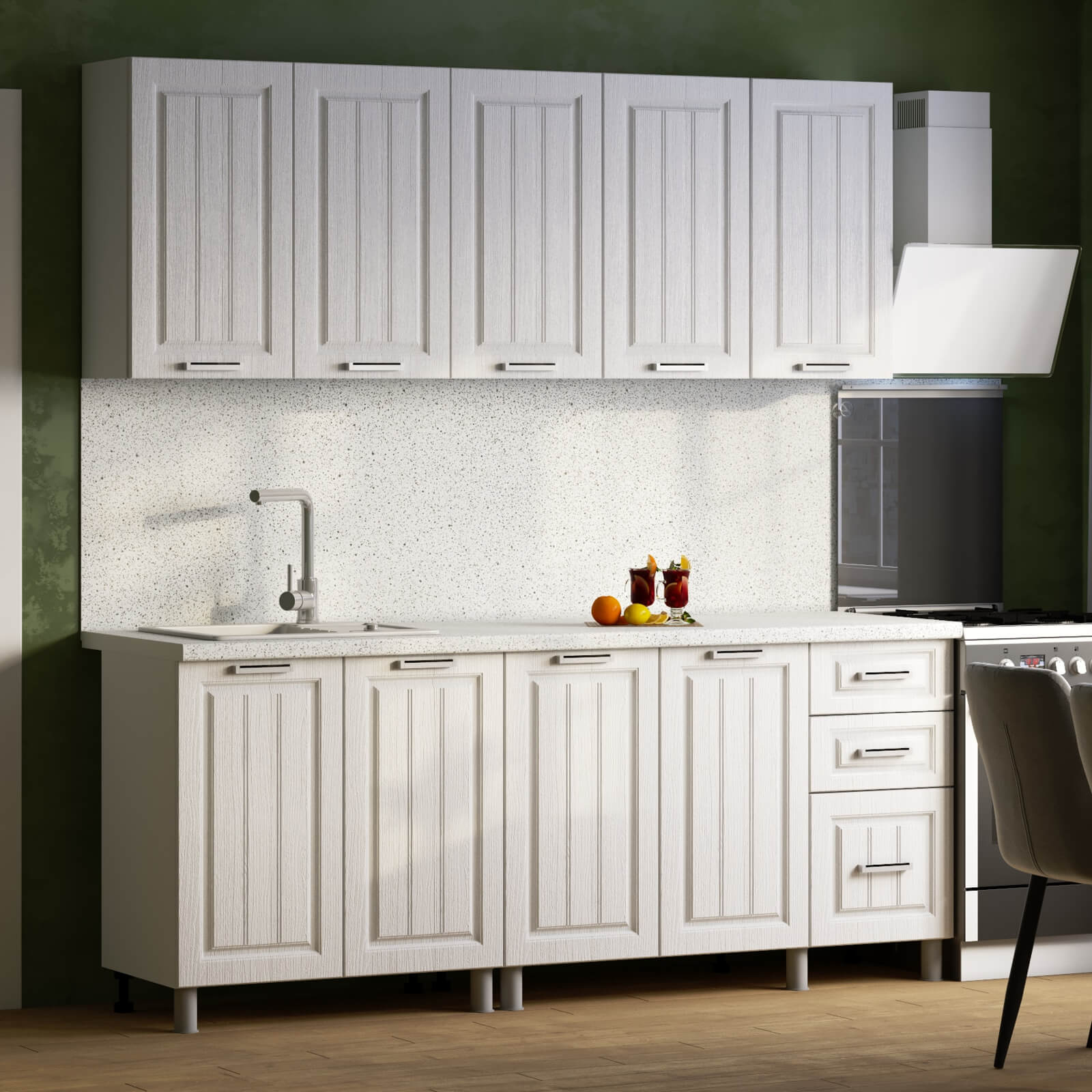 "Луксор Готовое решение" 2,0 м белый/клен белый/клен белый