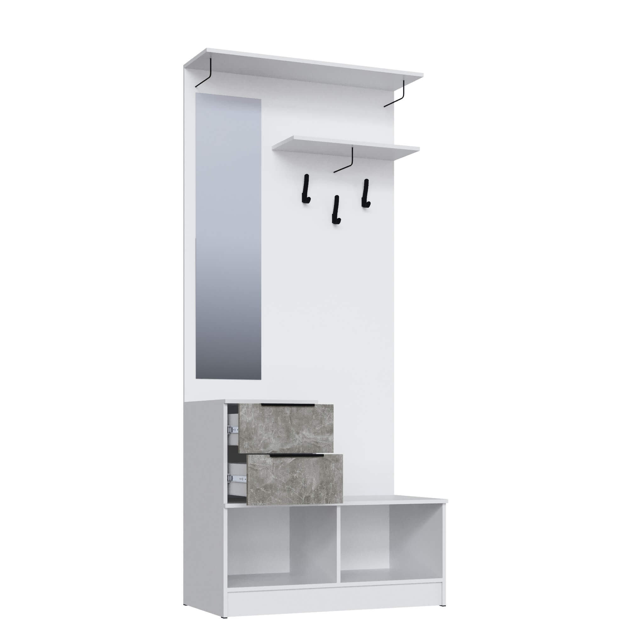 Прихожая Мадрид ЦС-2 (1,0) белый/ателье светлое