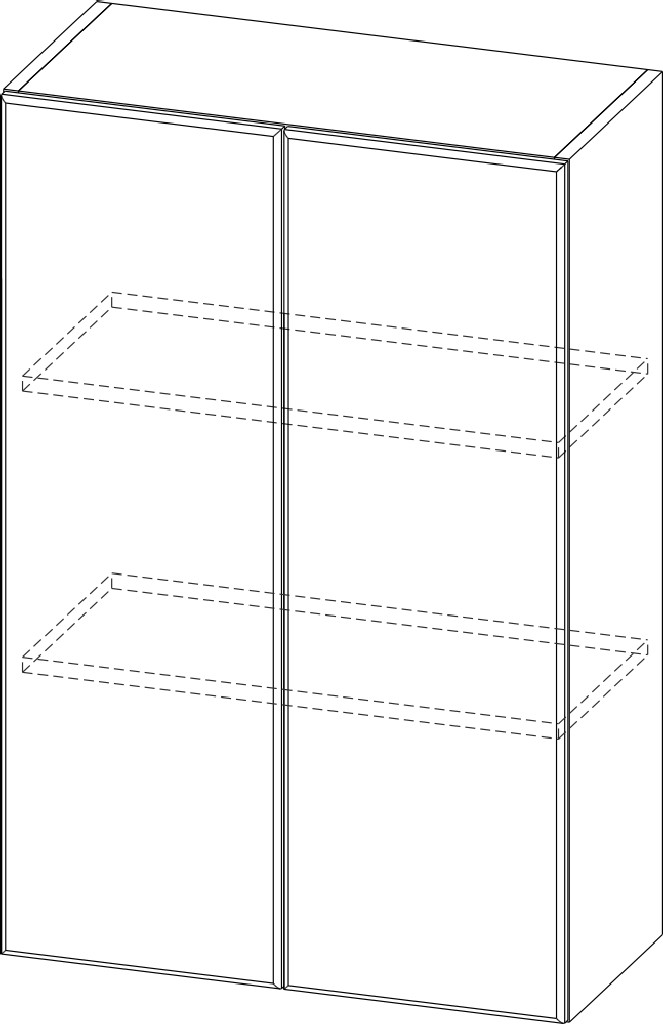 Шкаф навесной "Вельвет" Ш600/912