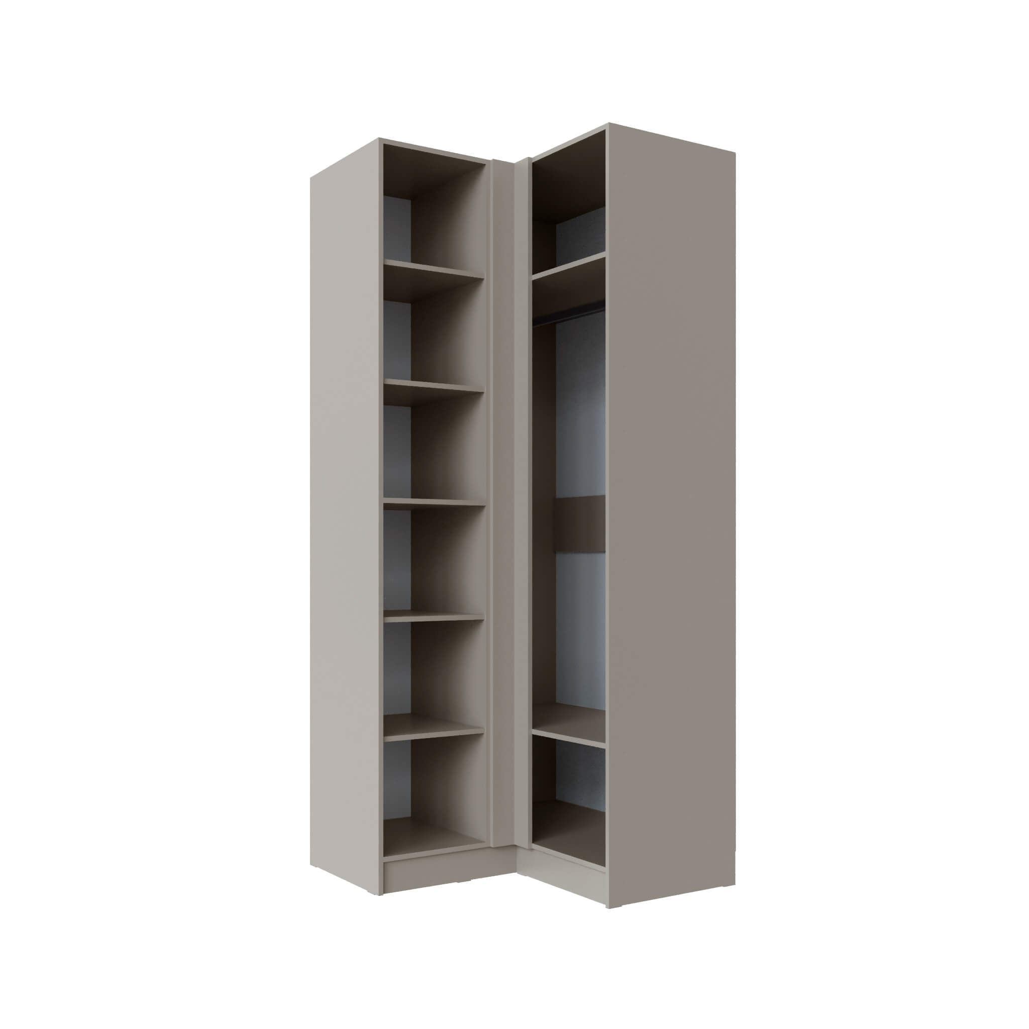 Шкаф угловой Мадрид угол прямой кашемир