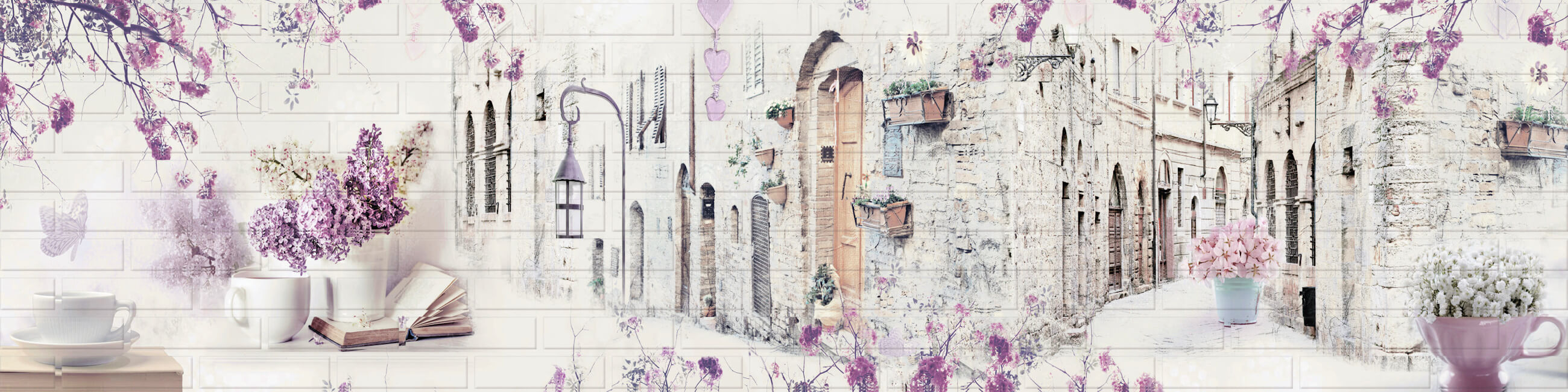 Панель КМТ "Улочки-Кирпич" 2440*610*3 мм