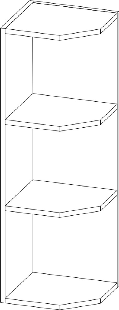 Шкаф торцевой Ш300т/912