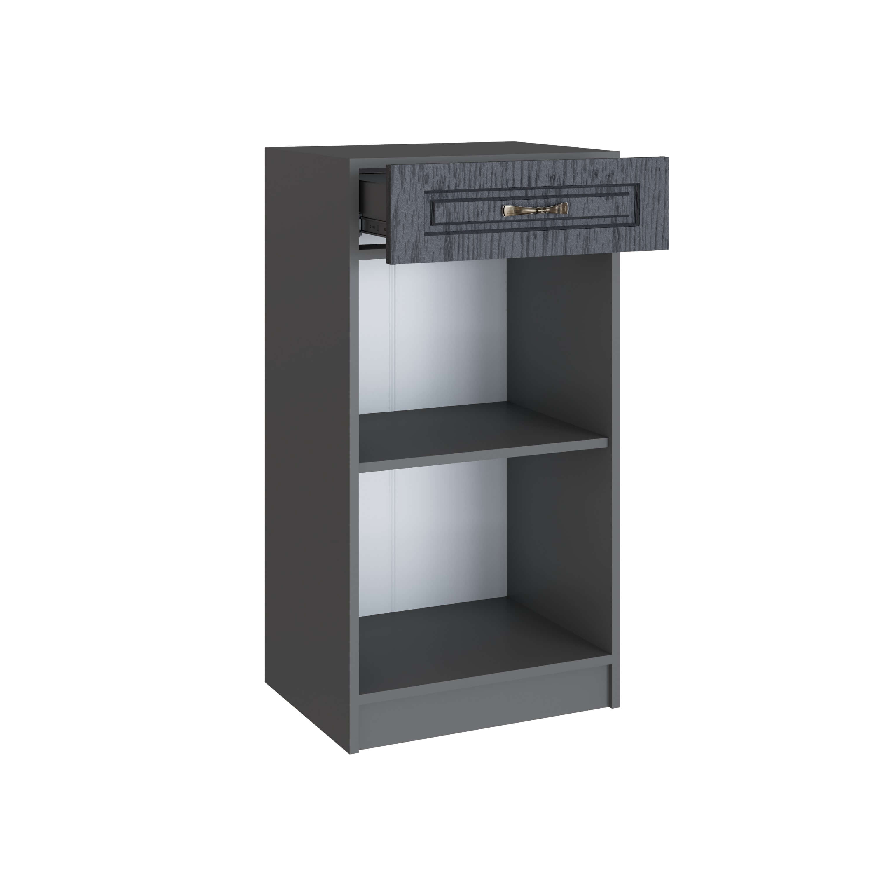 Прихожая Апполия Тумба 500 графит серый/лунный кратер