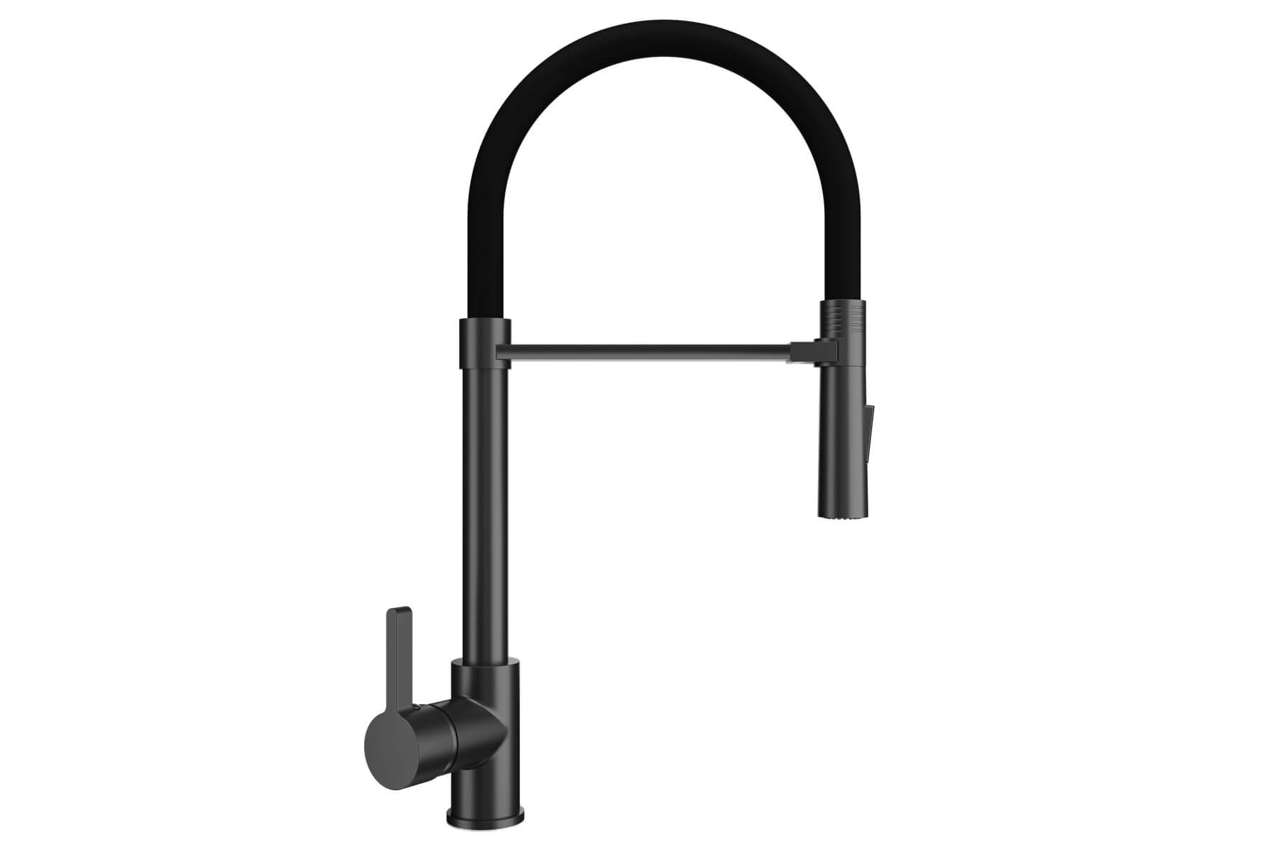 Смеситель ULGRAN U-024 черный матовый