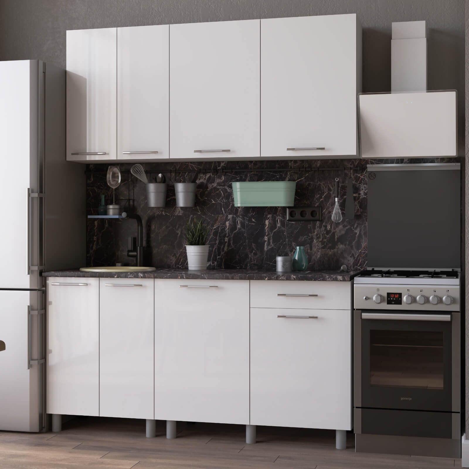 "Танго Готовое решение" 1,6 м белый/белый/белый