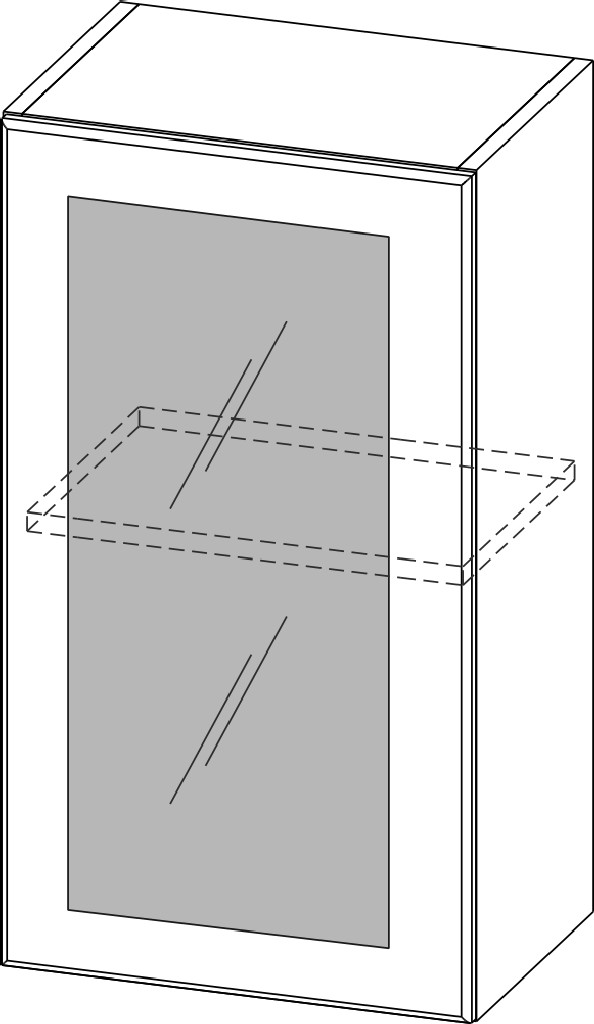 Шкаф навесной "Прованс" Ш400с/720