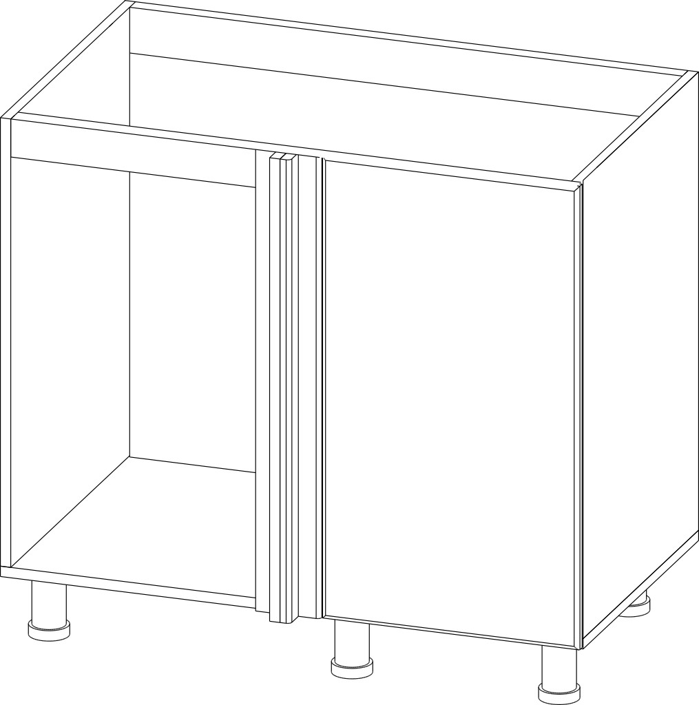 Стол под мойку "Вельвет" М1000у