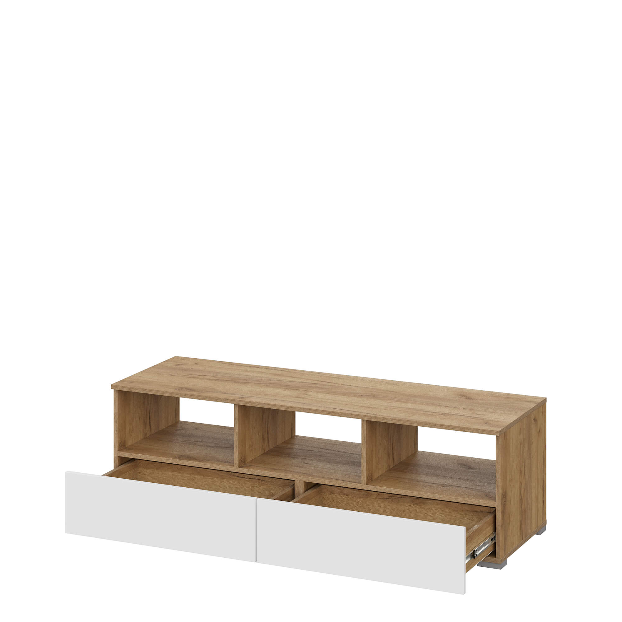 Люмо Тумба ТВ ТБ 02 дуб крафт золотой/белый