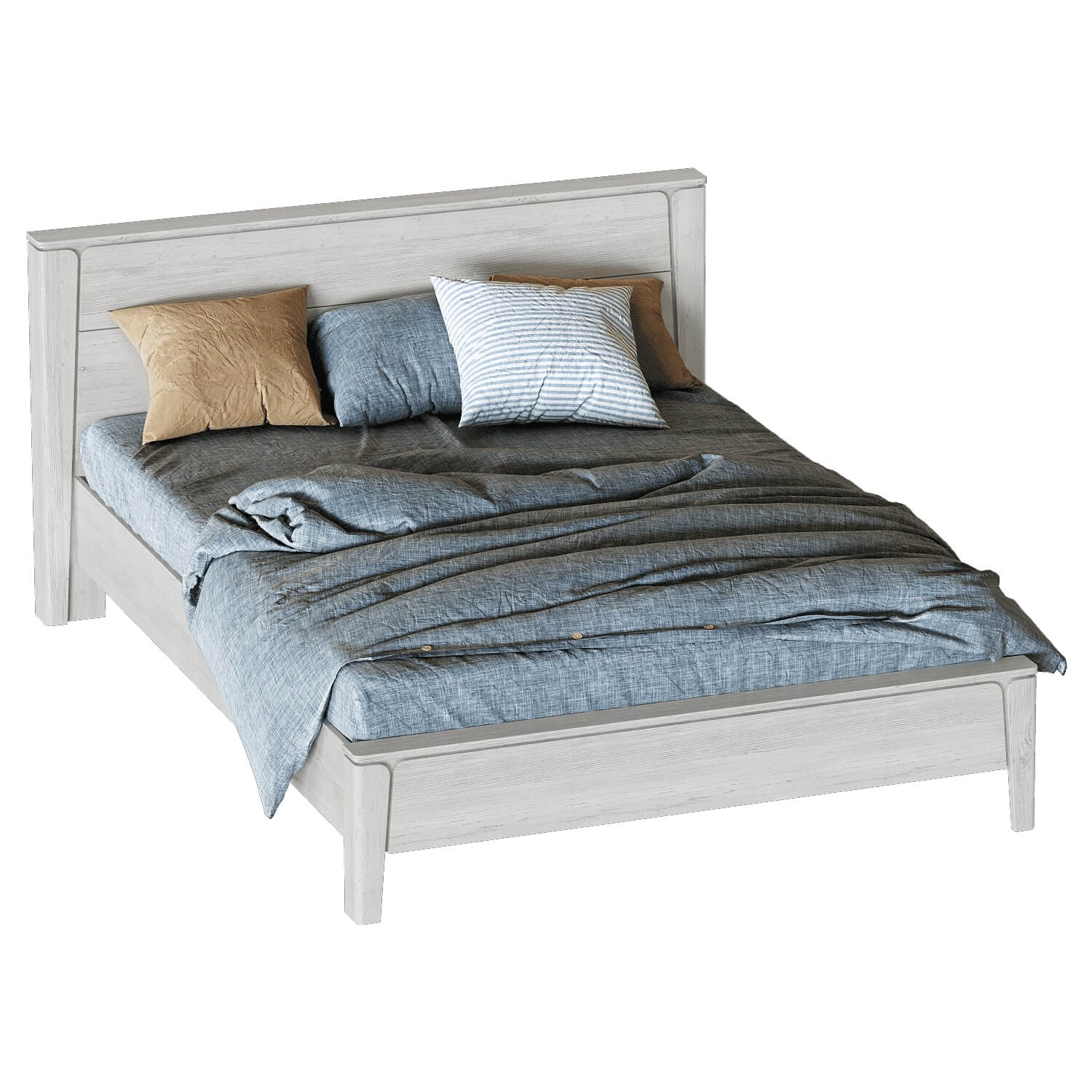 Мальта спальня Кровать 1400 (каркас) Дуб Винтерберг