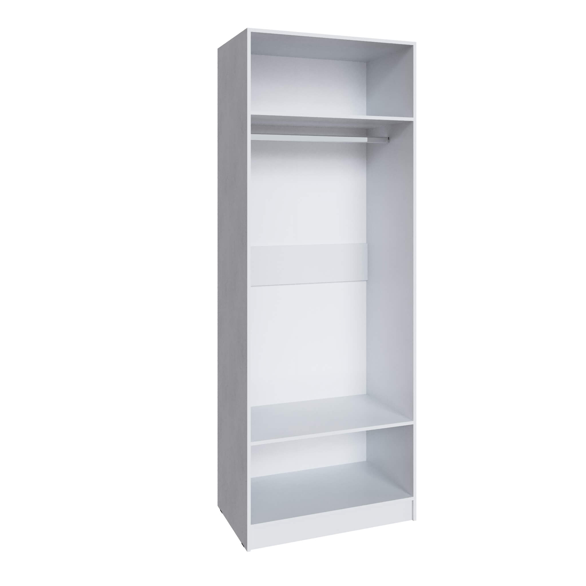 Шкаф Мадрид (0,85) с зеркалом белый