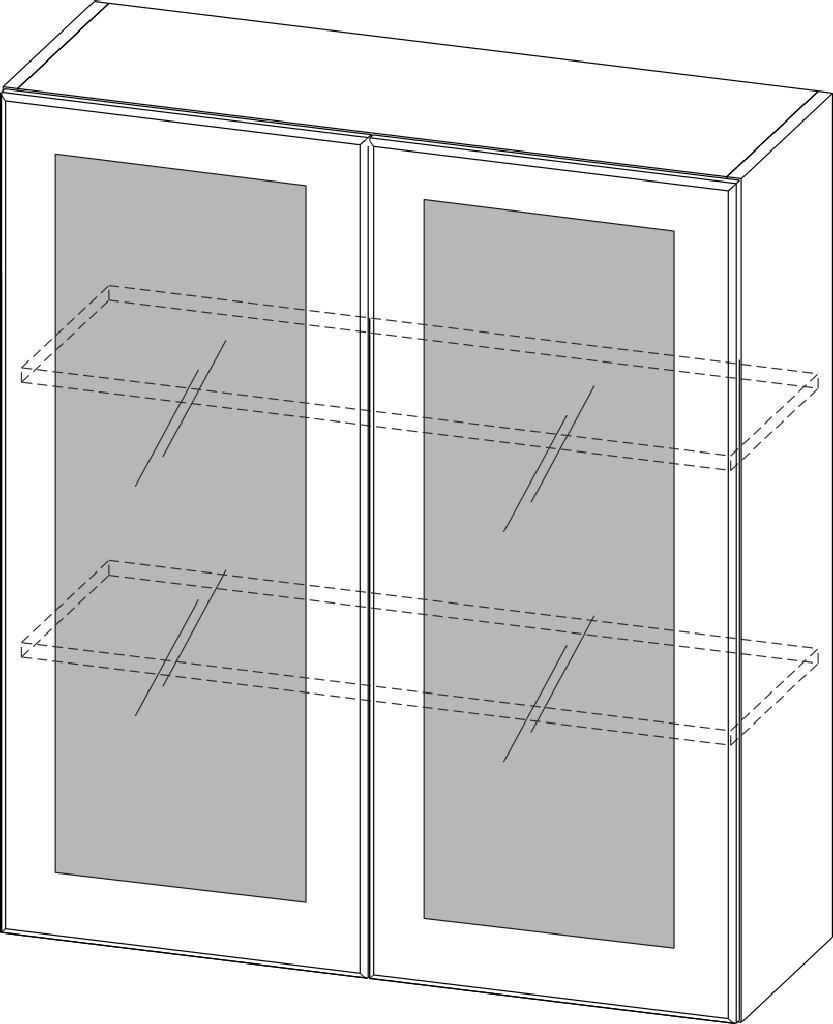 Шкаф навесной "Прованс" Ш800с/912