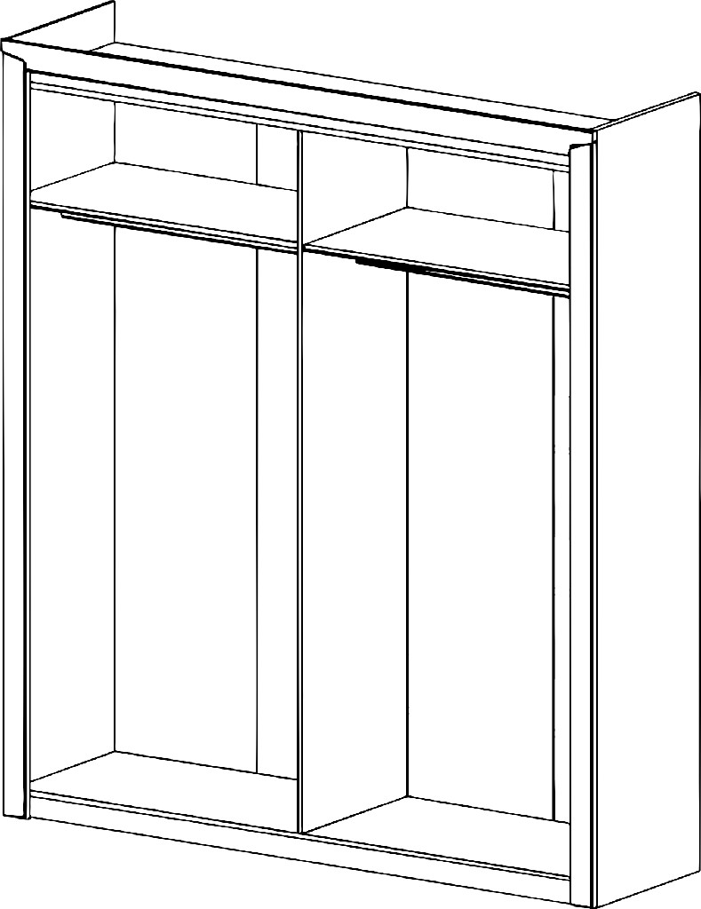 Соренто Шкаф 4дв Дуб Бонифаций