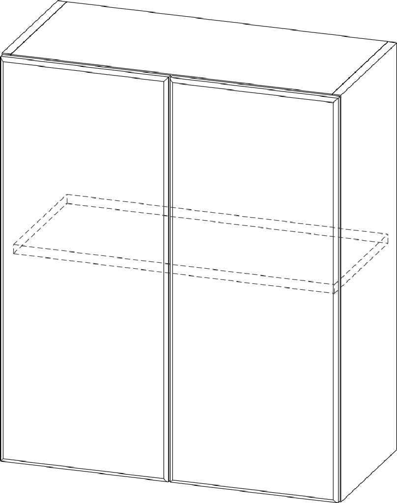 Шкаф навесной "Вельвет" Ш700/720
