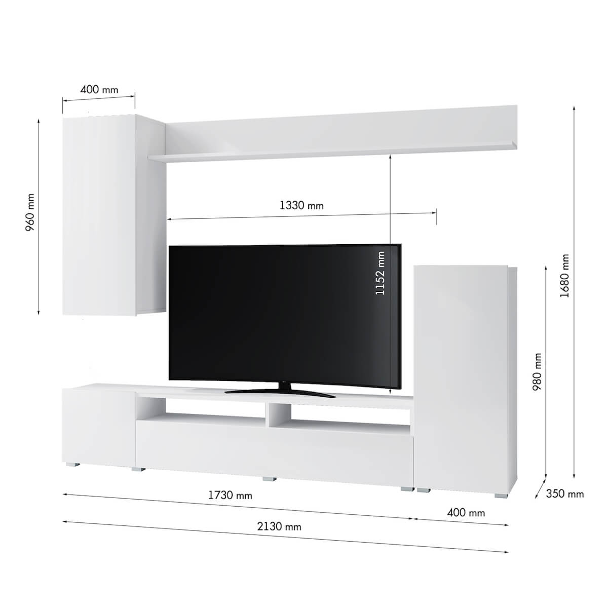 Гостиная Лира ЛДСП белый