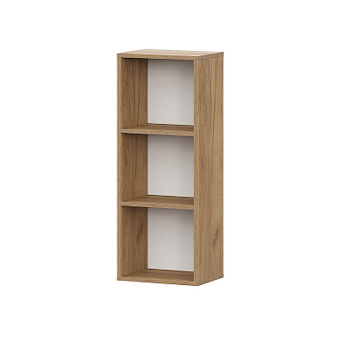 МС "Милан" Шкаф навесной Дуб Золотой/Белый Матовый