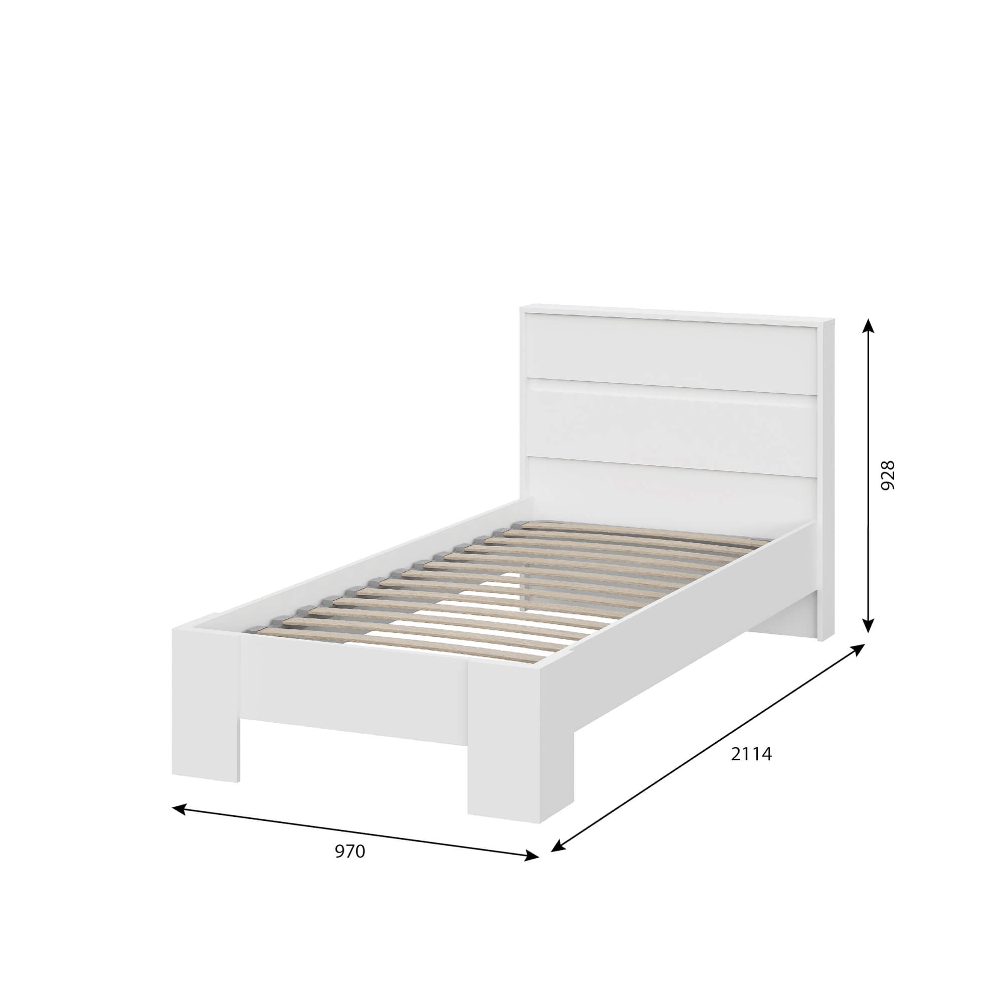 Люмо Кровать КР 01 белый