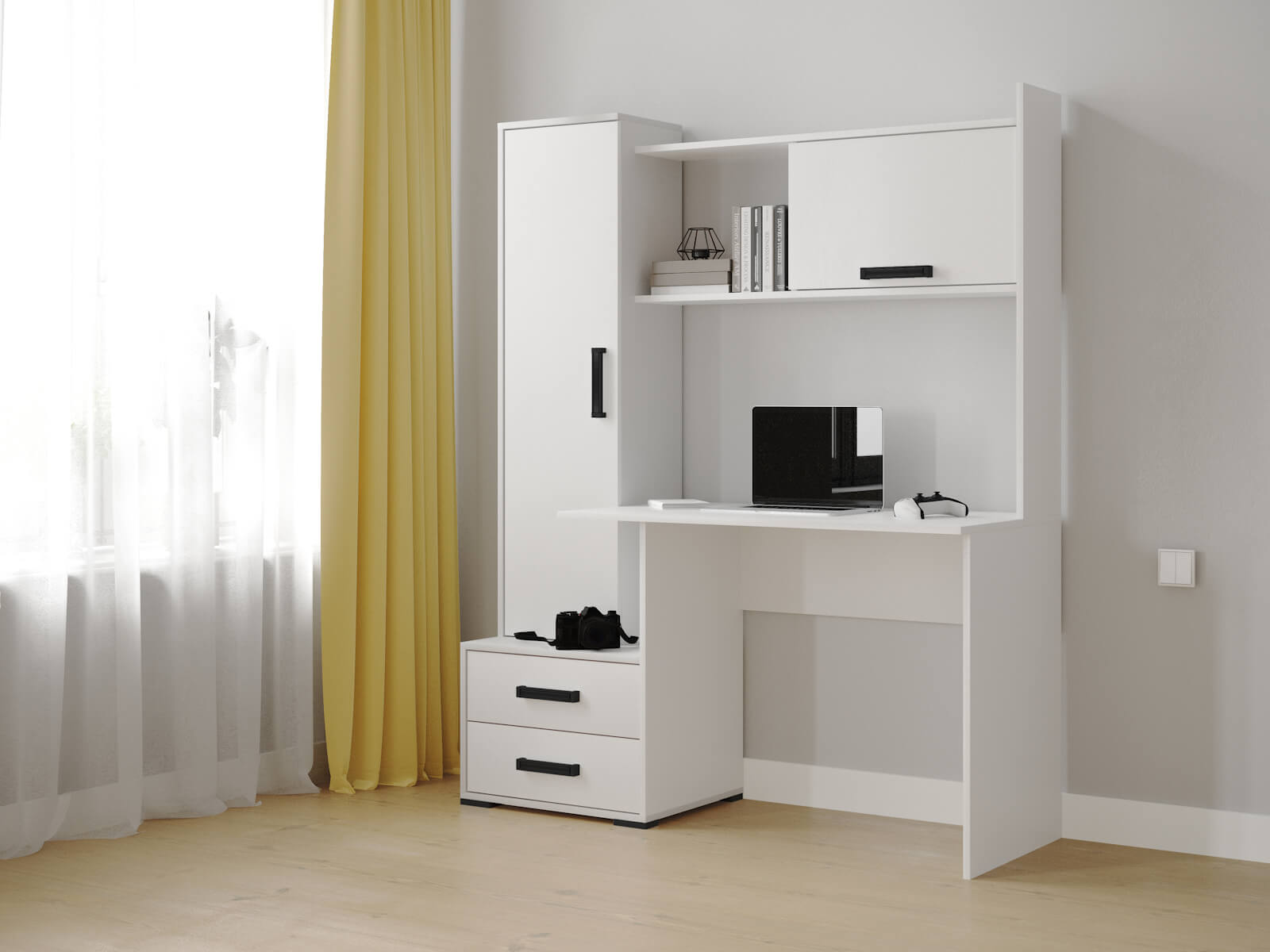 Компьютерный стол Квартет-9 белый