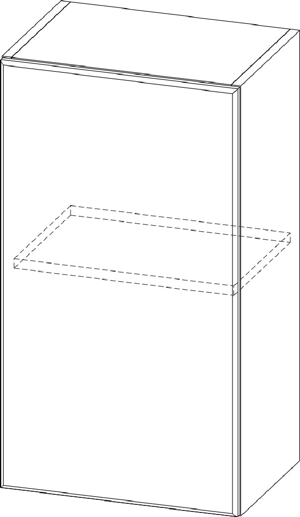 Шкаф навесной "Вельвет" Ш400/720