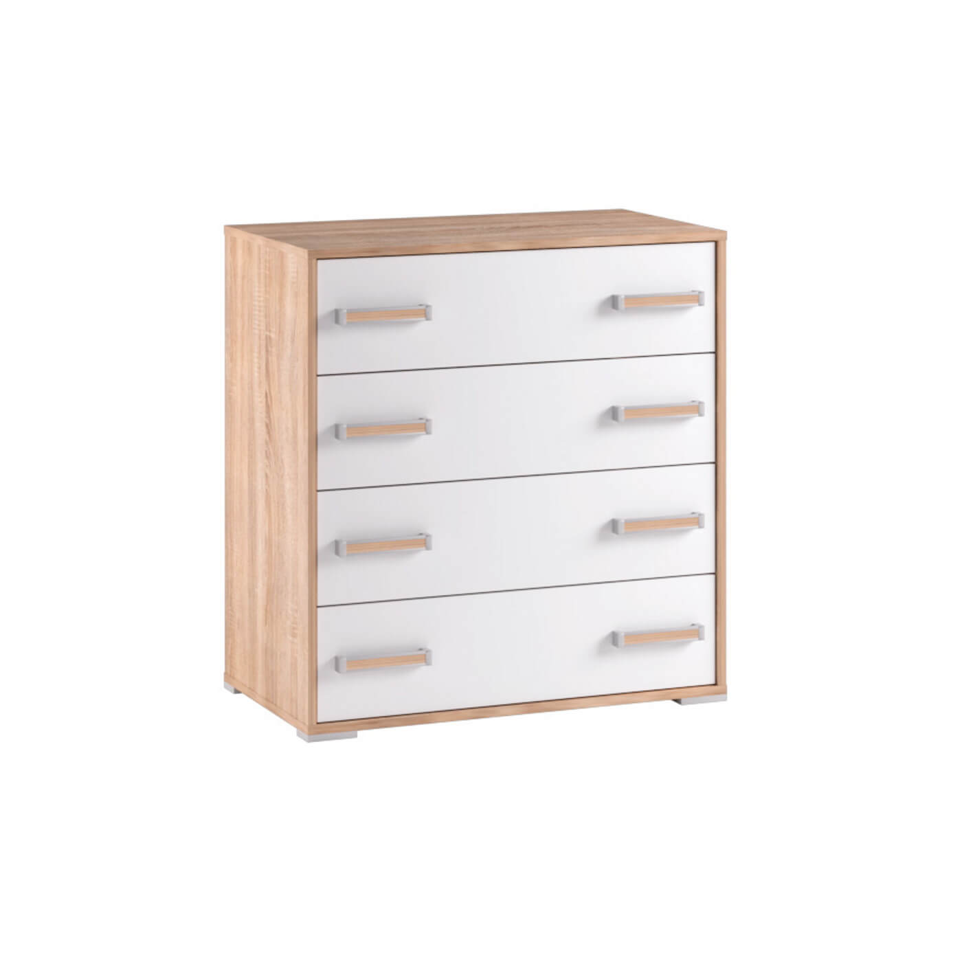 Спальня Бланка. Комод дуб сонома/белый