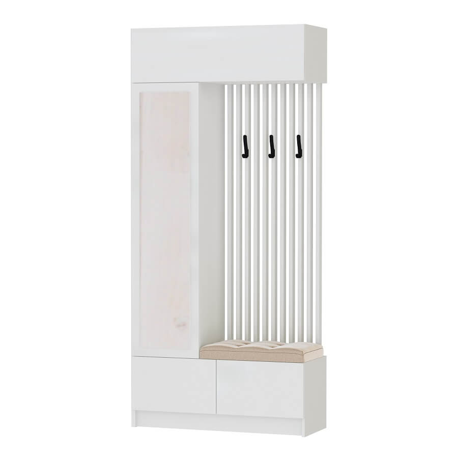 Прихожая Руэлла Центральная секция белый