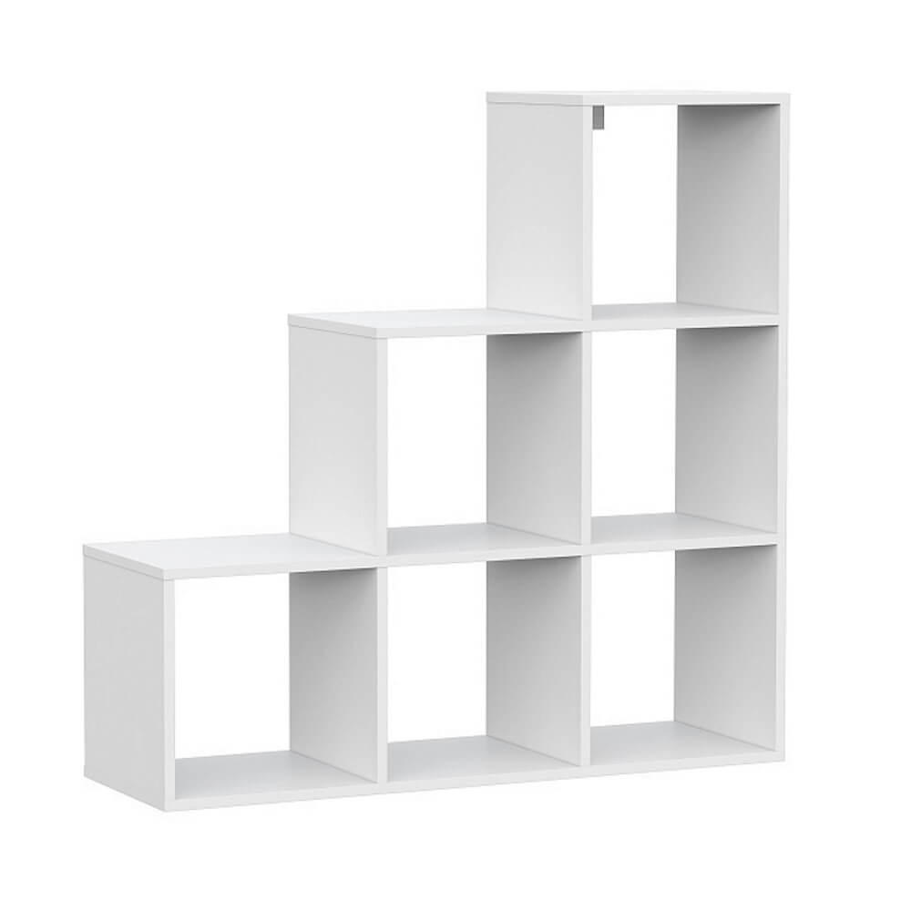 МС "Токио" Стеллаж (лесенка) Белый тесктурный