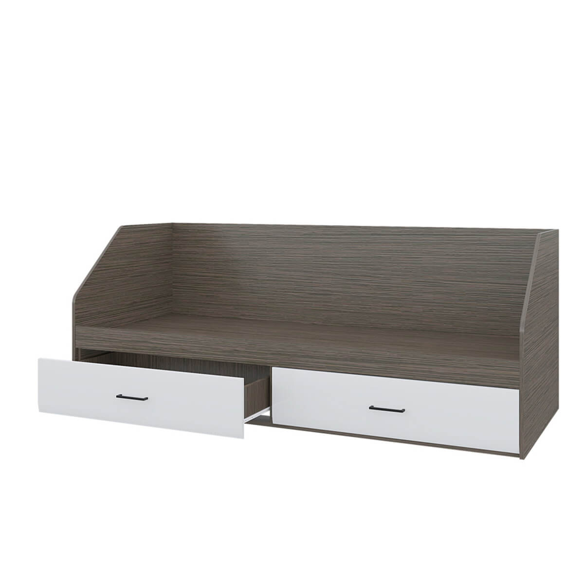 Ненси Кровать 800 - 2 ящ. (венге - белый)