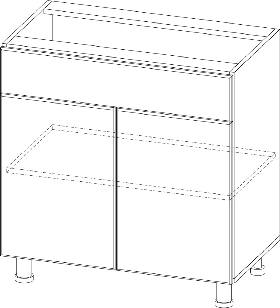 Стол рабочий "Бостон" С800яс