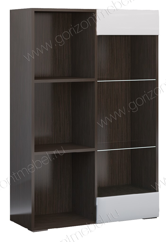 Стеллаж "Ненси" (венге / белый)