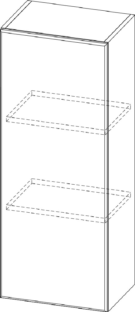 Шкаф навесной "Вельвет" Ш350/912