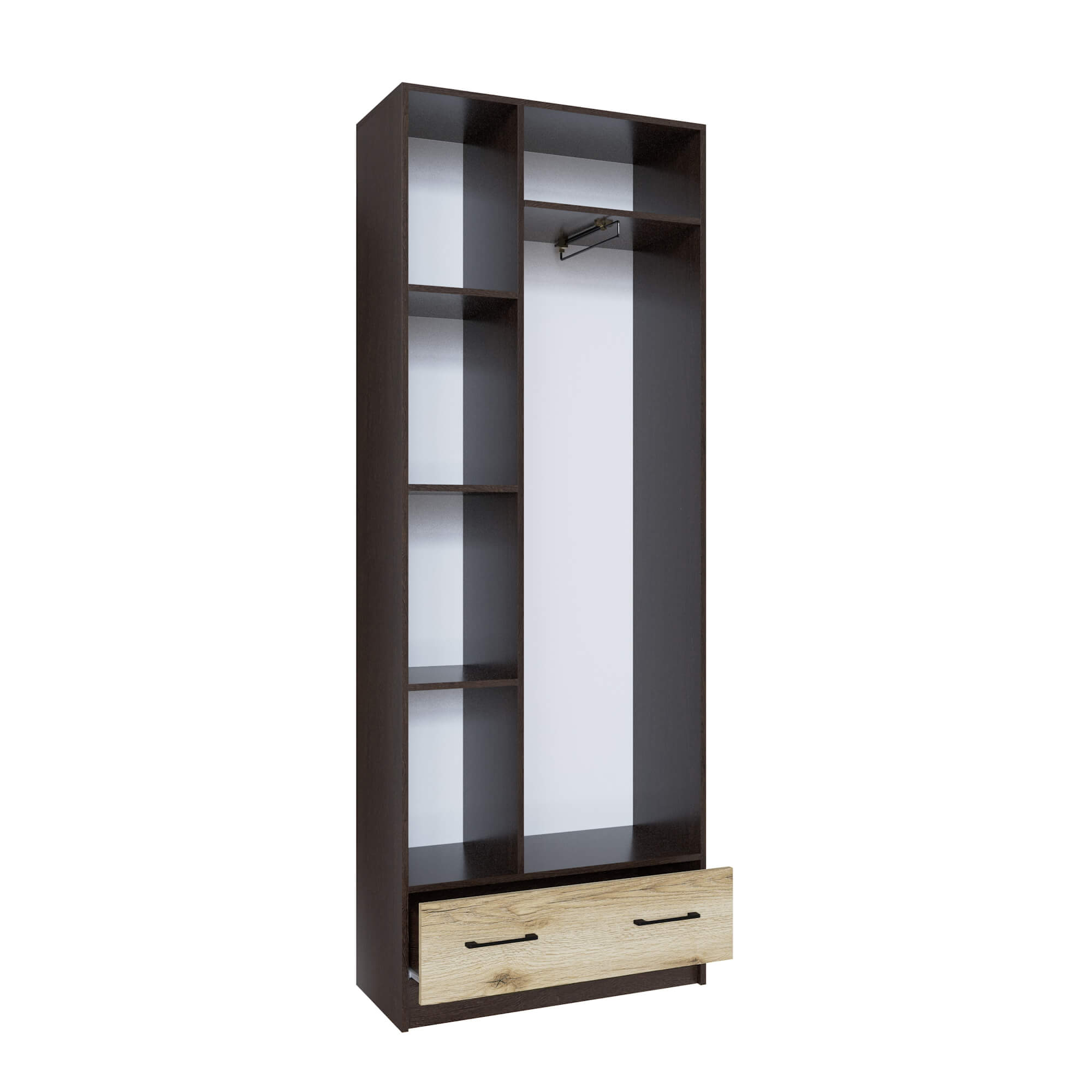 Прихожая Денвер шкаф 2х-ств. венге/дуб делано