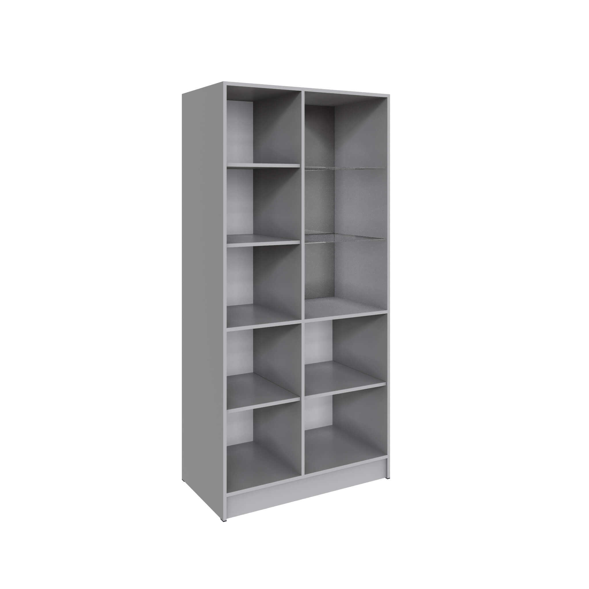 Гостиная Мадрид Шкаф (0,9) с 1 витриной камень серый