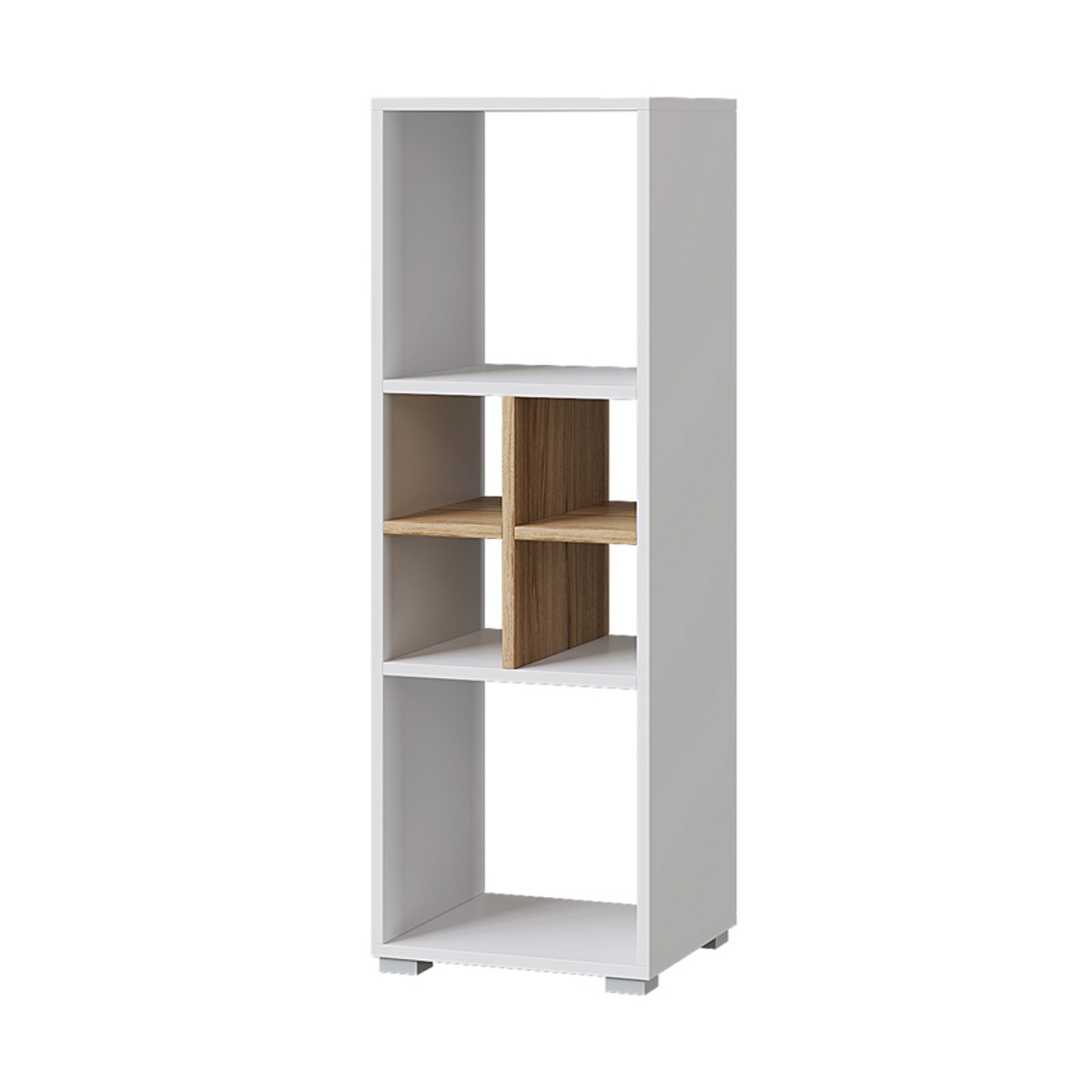 "Лайт" Стеллаж Бокс 3 (Белый - дуб золотой)