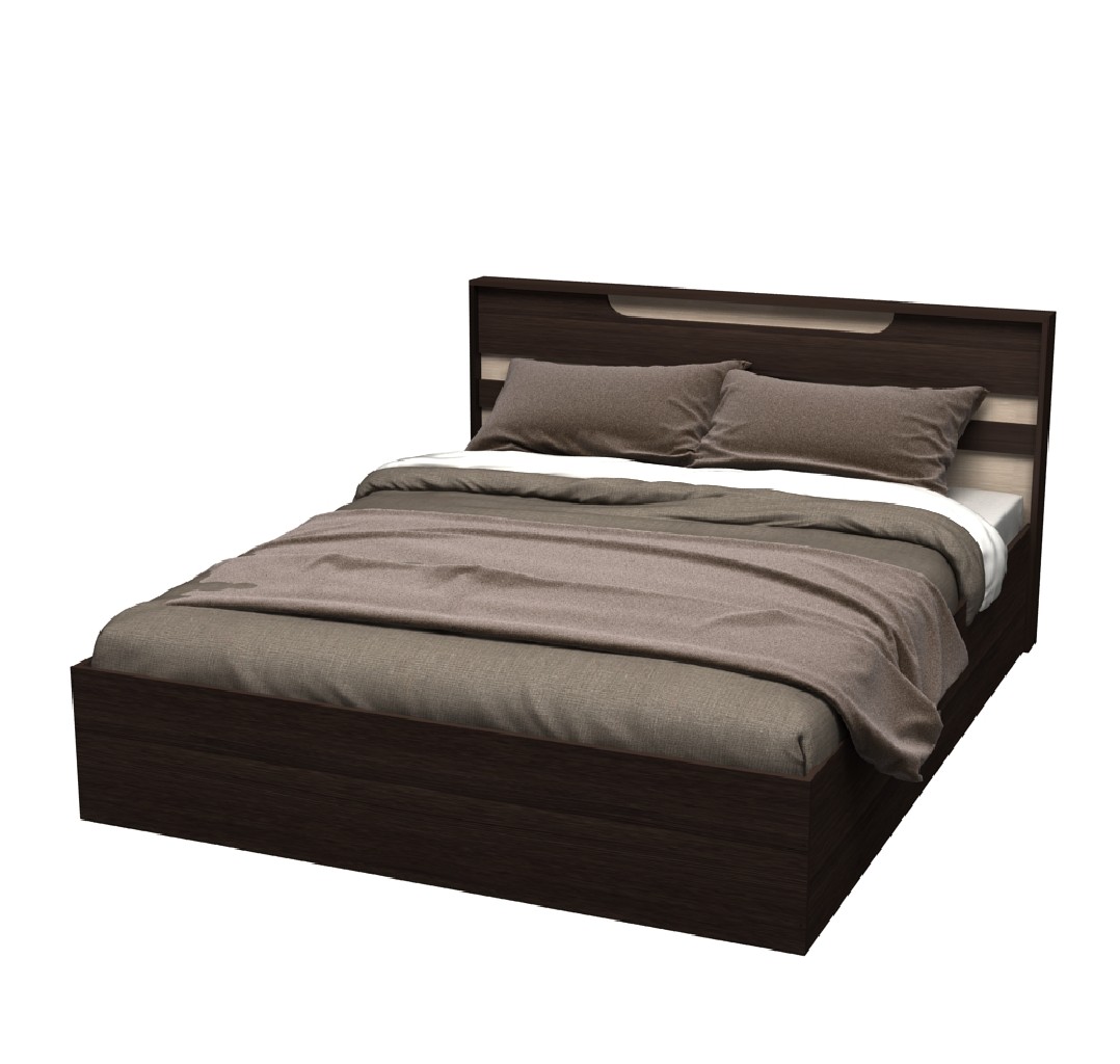 "Юнона" Кровать 1,6 м. комби (Венге - дуб молочный)