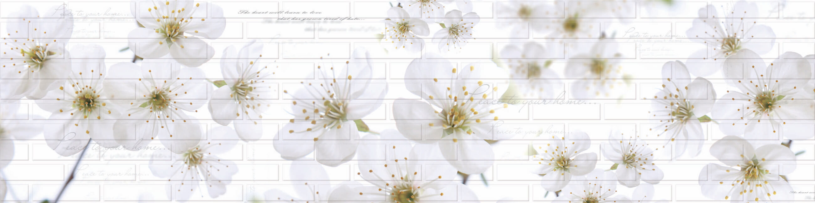 Панель КМТ "Цветы-Кирпич" 2440*610*3 мм