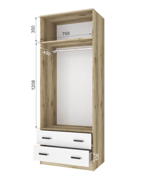 Шкаф "Лагуна" 0,8м без зеркала