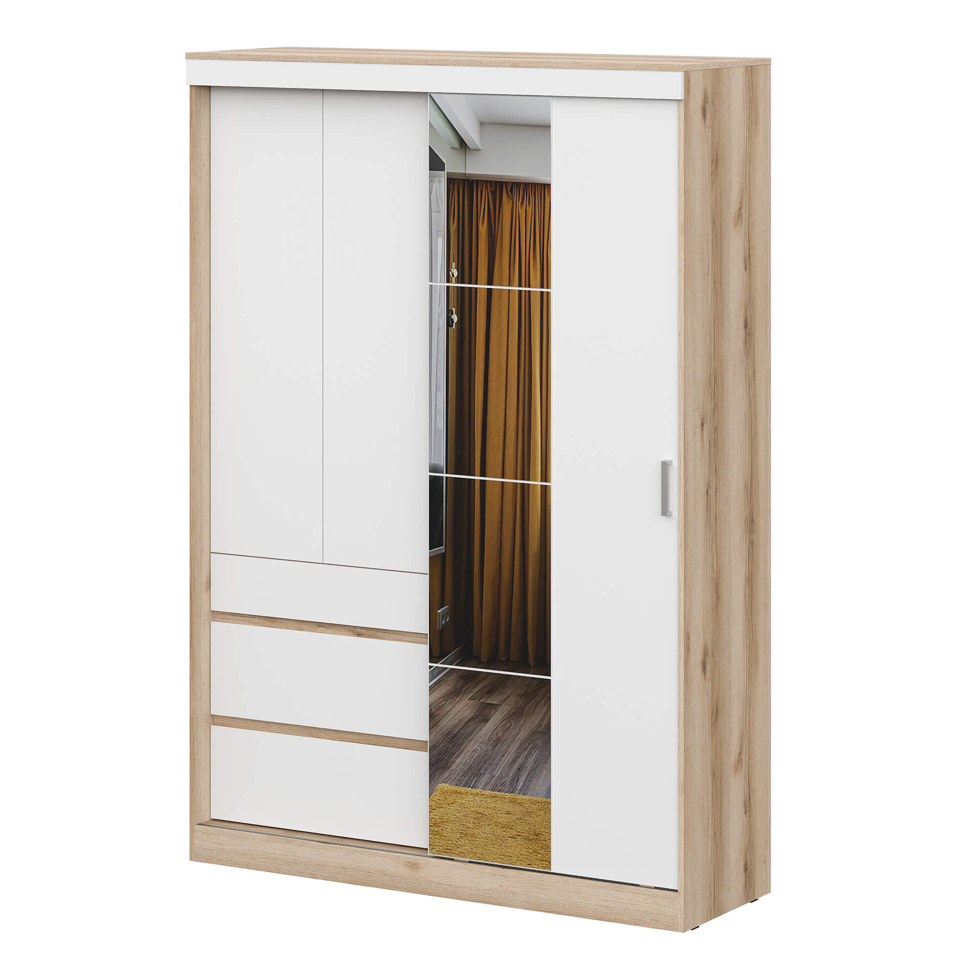 МС "Брауни" Комплект зеркал для Шкафа-купе (1,5м)