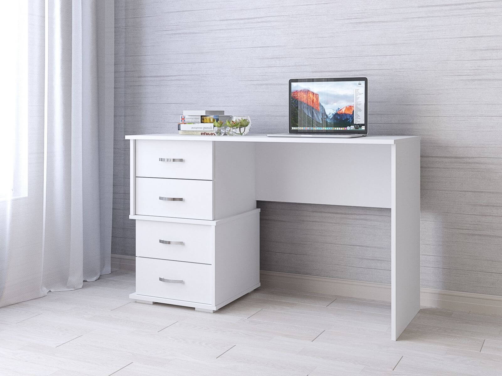 Письменный стол Сити-2 белый