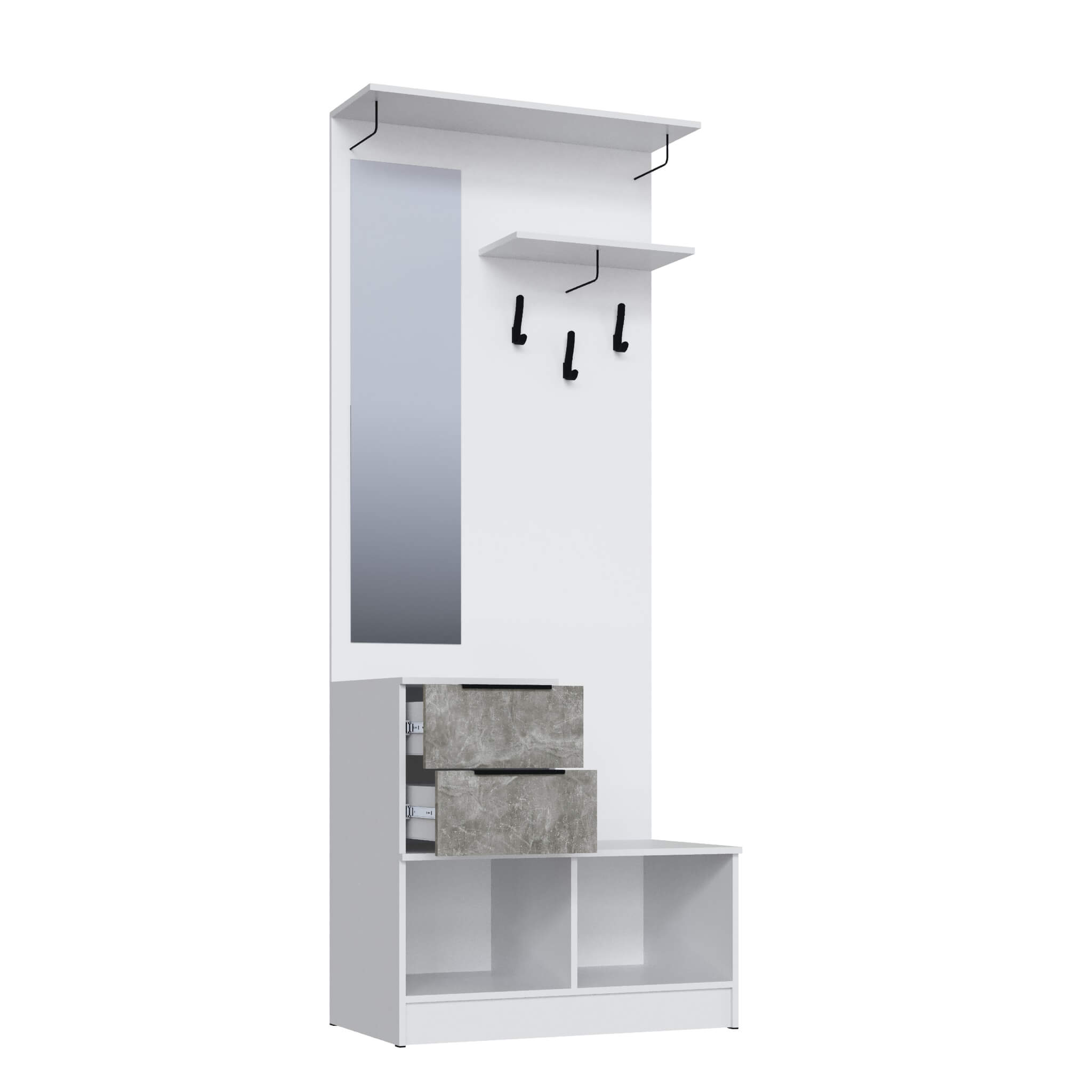 Прихожая Мадрид ЦС-2 (0,9) белый/ателье светлое